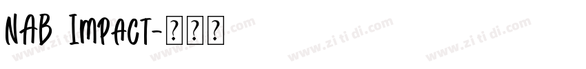 NAB Impact字体转换